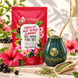 YERBA MATE – HIBISCUS I CZARNA PORZECZKA + NABIERAK BUKOWY