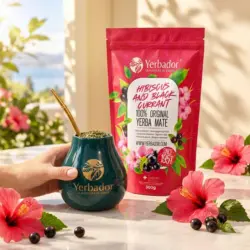 YERBA MATE – HIBISCUS I CZARNA PORZECZKA + NABIERAK BUKOWY — propozycja podania