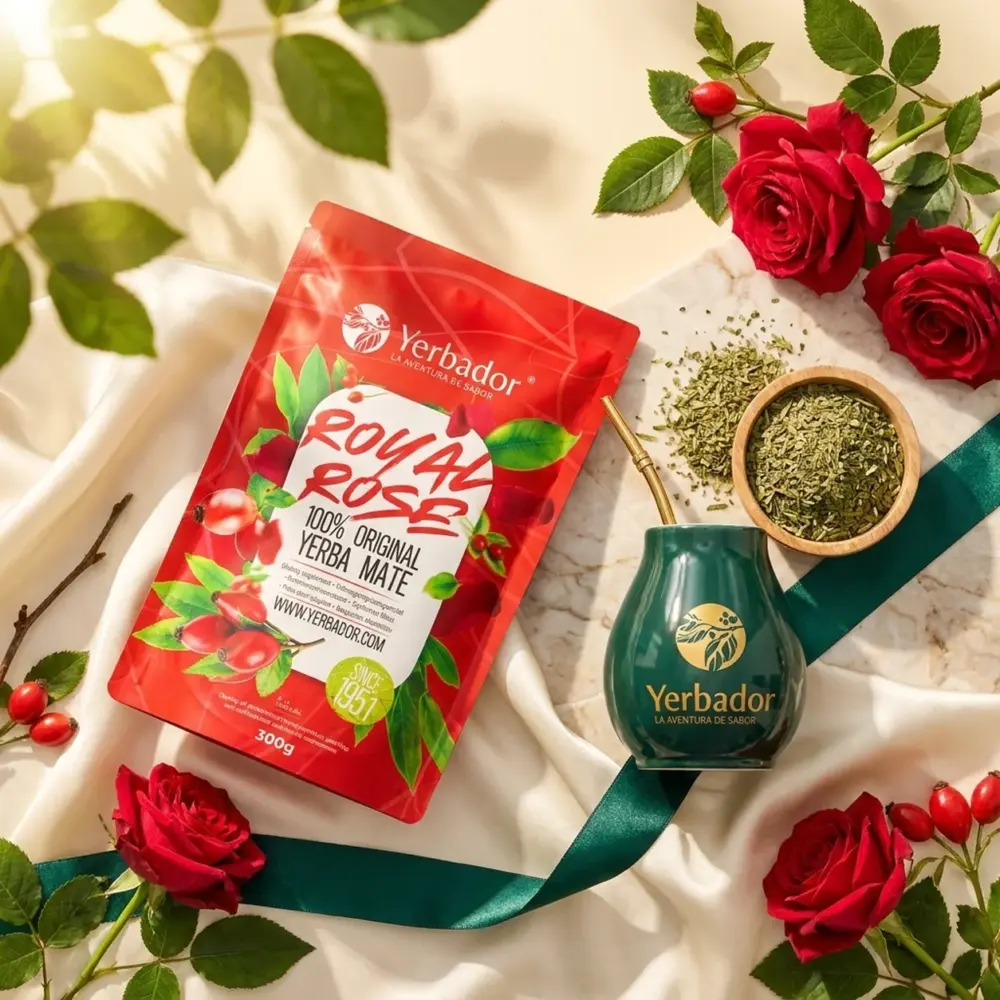 YERBA MATE – KRÓLEWSKIE OGRODY RÓŻANE + BUKOWY NABIERAK YERBA MATE – KRÓLEWSKIE OGRODY RÓŻANE + BUKOWY NABIERAK — kompozycja w słonecznym świetle