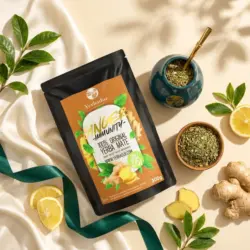 YERBA MATE – ODPRONOŚĆ IMBIRU + NBIERAK BUKOWY — kompozycja w słonecznym świetle