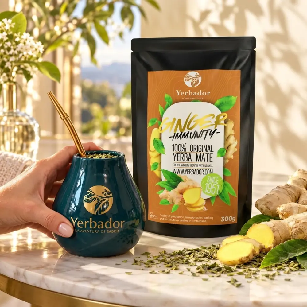YERBA MATE – ODPRONOŚĆ IMBIRU + NBIERAK BUKOWY YERBA MATE – ODPRONOŚĆ IMBIRU + NBIERAK BUKOWY — propozycja podania