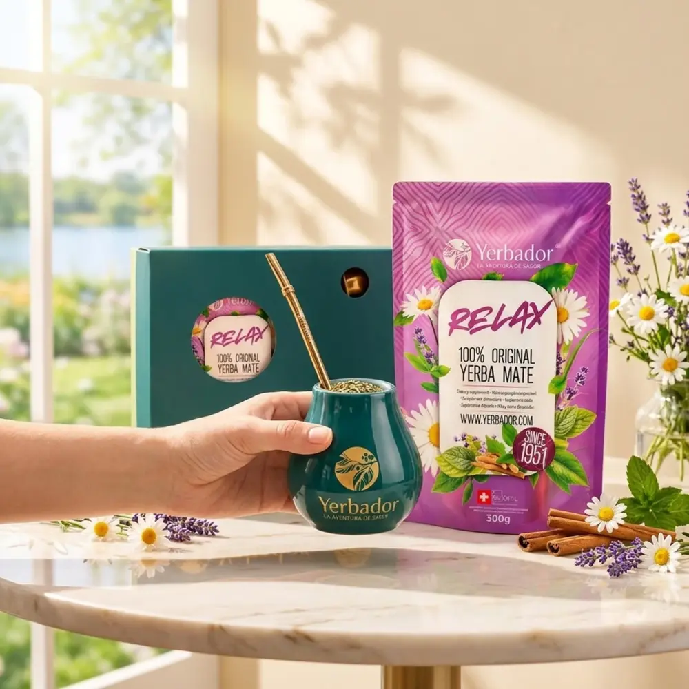 YERBA MATE – RELAX + NABIERAK BUKOWY YERBA MATE – RELAX + NABIERAK BUKOWY — propozycja podania