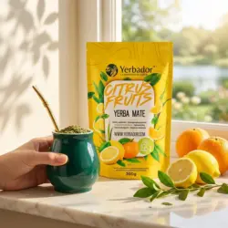 YERBA MATE YERBADOR – OWOCE CYTRUSOWE + BUKOWY NABIERAK — propozycja podania