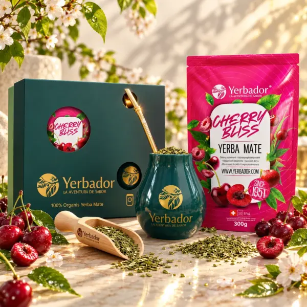 ZESTAW PREZENTOWY YERBA MATE – CHERRY BLISS + NABIERAK BUKOWY