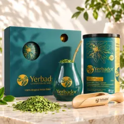 ZESTAW PREZENTOWY YERBA MATE – Tuba + Matero + Bombilla + ekskluzywny bukowy nabierak
