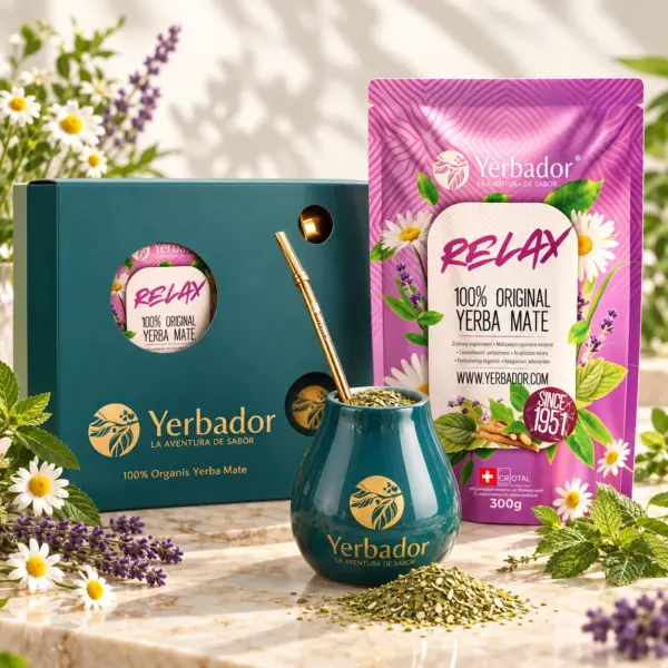 ZESTAW PREZENTOWY YERBA MATE – YERBA RELAX + NABIERAK BUKOWY
