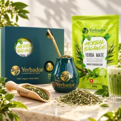 ZESTAW STARTOWY YERB MATE – BOMBILLA + MATERO + YERBA ZIOŁOWY BALANS + NABIERAK BUKOWY