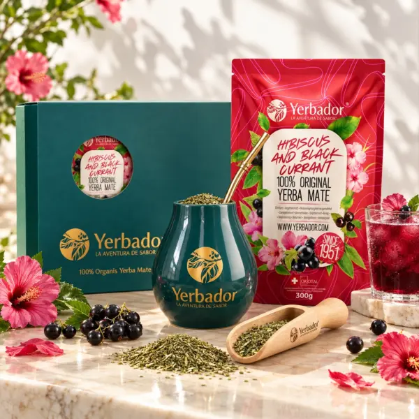 ZESTAW STARTOWY YERBA MATE – HIBISCUS AND BLACK CURRANT + NABIERAK BUKOWY