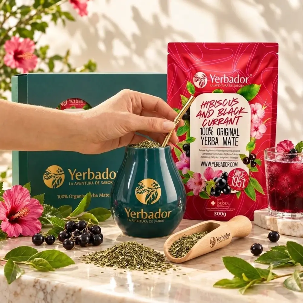 ZESTAW STARTOWY YERBA MATE – HIBISCUS AND BLACK CURRANT + NABIERAK BUKOWY ZESTAW STARTOWY YERBA MATE – HIBISCUS AND BLACK CURRANT + NABIERAK BUKOWY — propozycja podania