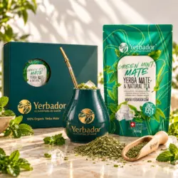 ZESTAW STARTOWY YERBA MATE – ZIELONA MIĘTA – YERBA MATE + ZIELONA HERBATA + NABIERAK BUKOWY