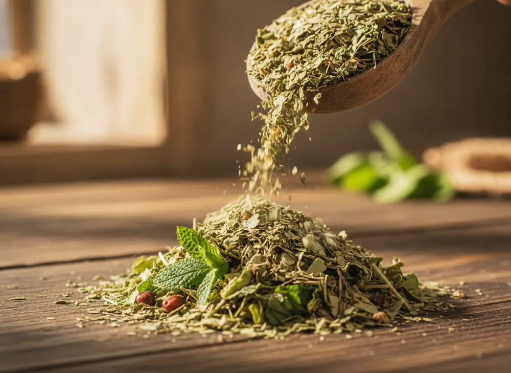 Suszone liście yerba mate wspierające odchudzanie