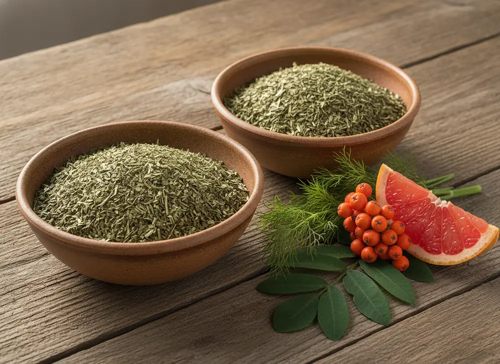 yerba mate slim fit i klasyczna – porównanie suszu w dwóch miskach