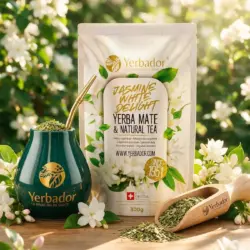 BIAŁY JAŚMIN – YERBA MATE Z BIAŁĄ HERBATĄ + NABIERAK BUKOWY