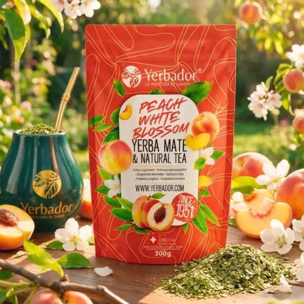 BRZOSKWINIOWY SAD – YERBA MATE + BIAŁA HERBATA