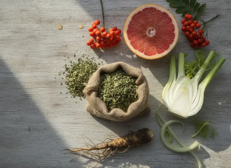 Fenkuł, mniszek lekarski, grejpfrut i susz yerba mate - składniki na wzdęty brzuch