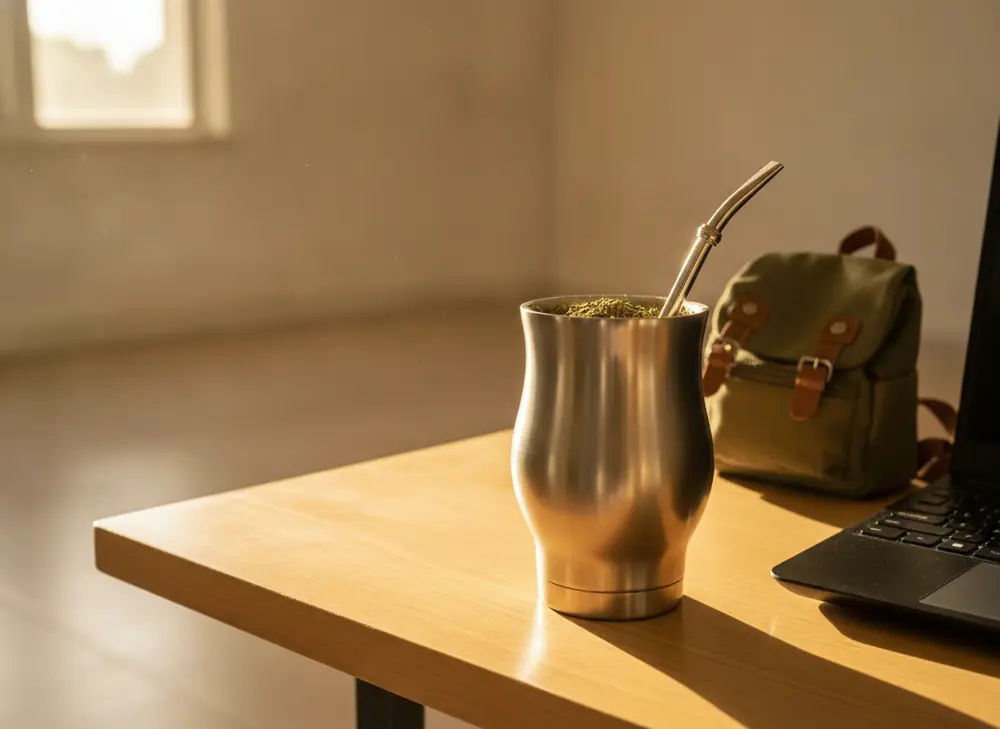 Termos z yerba mate jako łagodniejsze źródło energii w ciągu dnia pracy