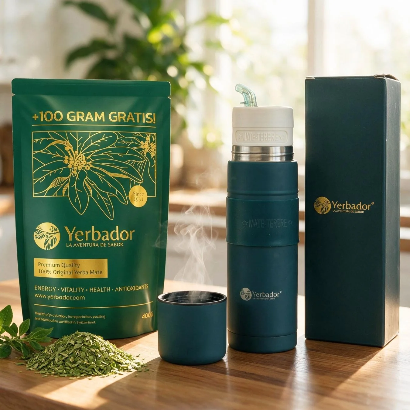 Termos Pro Max do yerba mate z gratisowym doypackiem suszu
