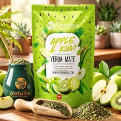 YERBA MATE – APPLE & KIWI + BUKOWY NABIERAK