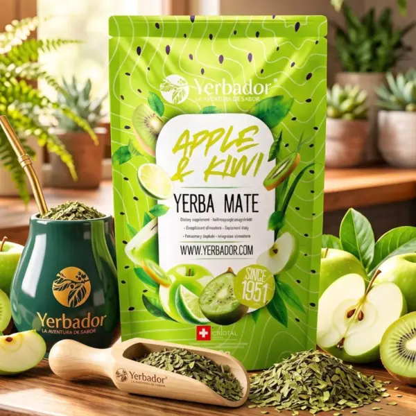YERBA MATE – APPLE & KIWI + BUKOWY NABIERAK