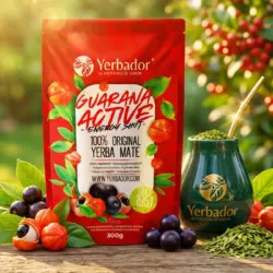 Yerba Mate Ultra Energia z guaraną, opakowanie Yerbador