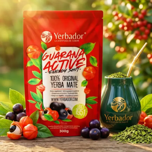 Yerba Mate Ultra Energia z guaraną, opakowanie Yerbador