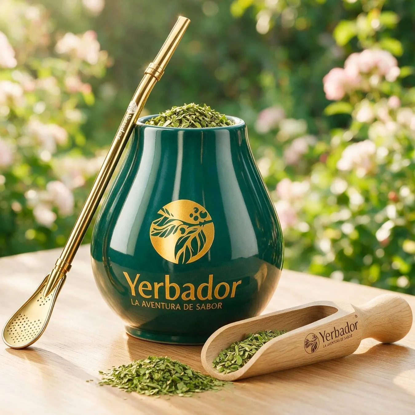 Zestaw ekskluzywnych akcesoriów do yerba mate – matero, bombilla i nabierak
