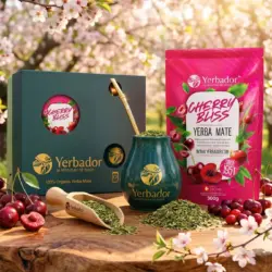 ZESTAW PREZENTOWY YERBA MATE – CHERRY BLISS + NABIERAK BUKOWY