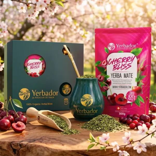 ZESTAW PREZENTOWY YERBA MATE – CHERRY BLISS + NABIERAK BUKOWY