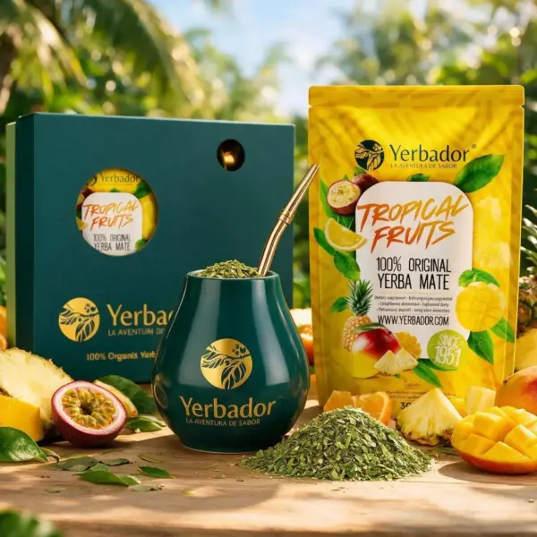 ZESTAW PREZENTOWY YERBA MATE – OWOCE TROPIKALNE