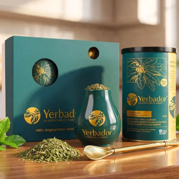 ZESTAW PREZENTOWY YERBA MATE – Tuba + Matero + Bombilla
