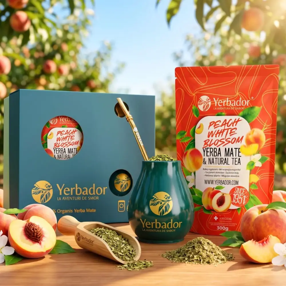 ZESTAW STARTOWY PEACH WHITE BLOSSOM – YERBA MATE + BIAŁA HERBATA + BUKOWY NABIERAK ZESTAW STARTOWY PEACH WHITE BLOSSOM – YERBA MATE + BIAŁA HERBATA + BUKOWY NABIERAK