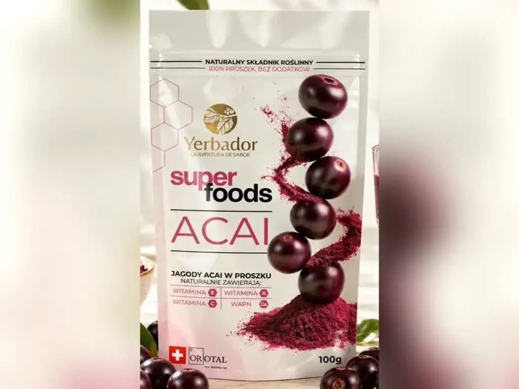 Opakowanie Yerbador Superfoods Açaí, jagody açaí w proszku