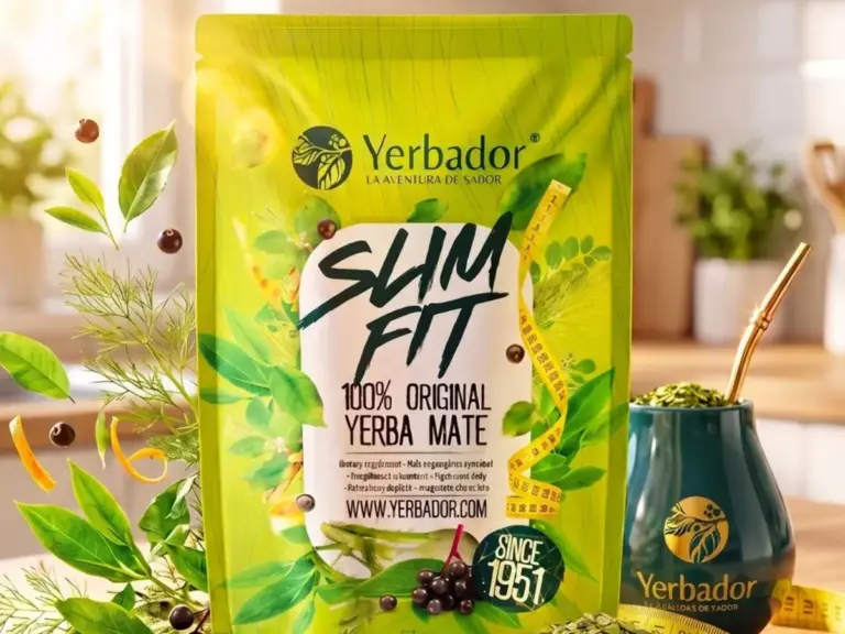 Yerba mate Slim Fit z matero, ziołami i centymetrem krawieckim