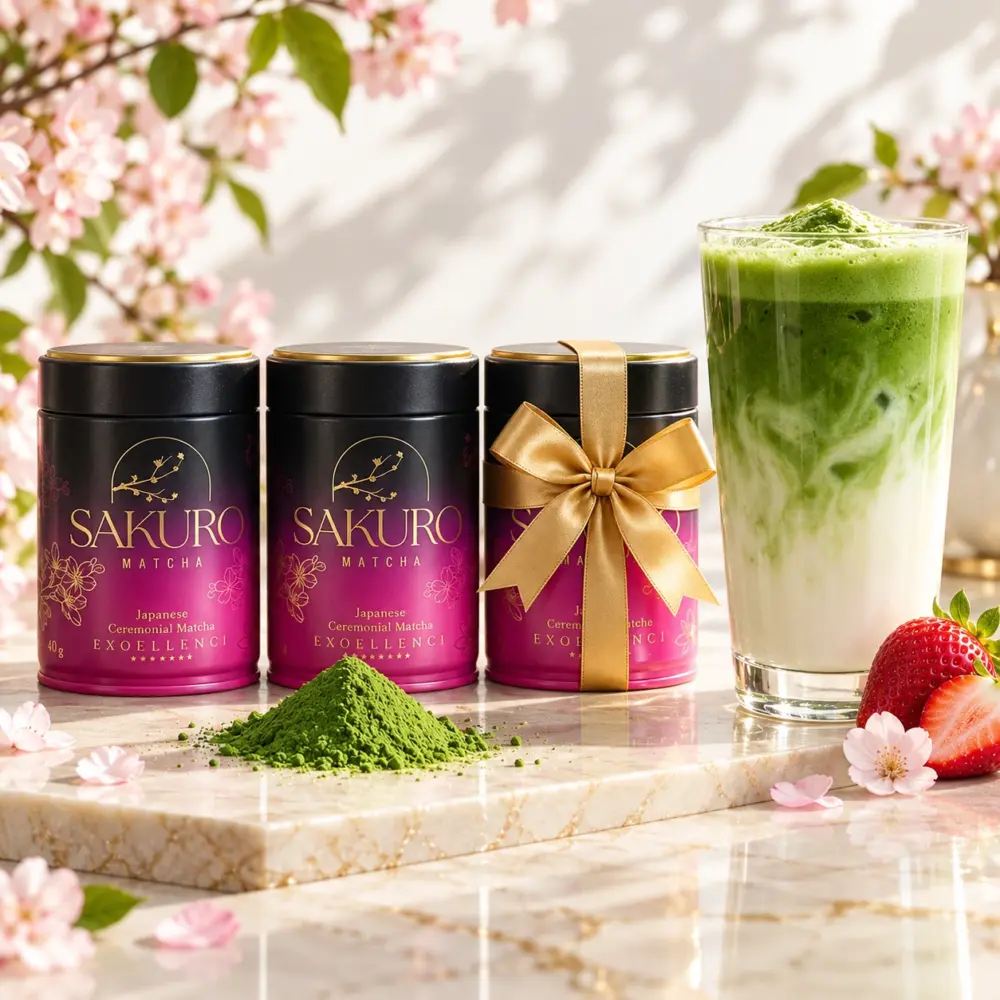 Sakuro Matcha 2+1 GRATIS — 3× puszka Excellence 40g / suplement diety Sakuro Matcha 2+1 GRATIS — 3× puszka Excellence 40g / suplement diety