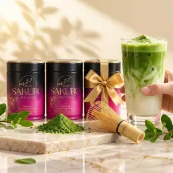 Sakuro Matcha 2+1 GRATIS — 3× puszka Excellence 40g / suplement diety — propozycja podania