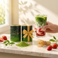 Sakuro Matcha 2+1 GRATIS — 3× puszka Finest 40g / suplement diety — propozycja podania