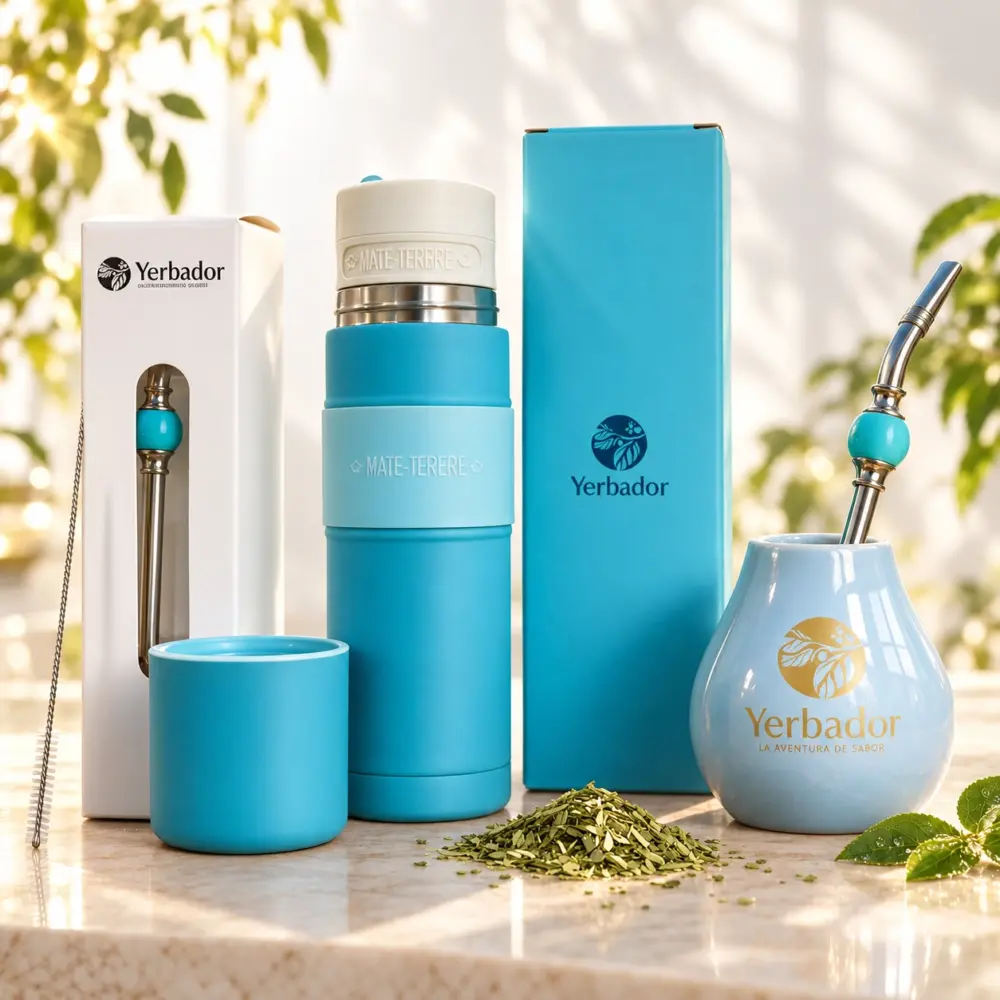 ZESTAW AKCESORIA BŁĘKITNE – TERMOS KUBEK I SŁOMKA DO YERBA MATE ZESTAW AKCESORIA BŁĘKITNE – TERMOS KUBEK I SŁOMKA DO YERBA MATE