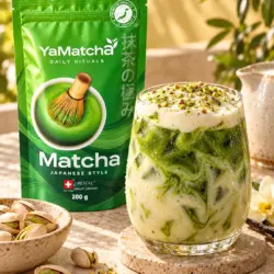 Pistacjowo-waniliowe matcha latte — YaMatcha 200 g