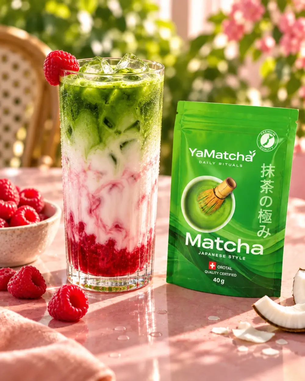 yamatcha-matcha-malina-kokos Matcha z maliną i kokosem — YaMatcha 40 g